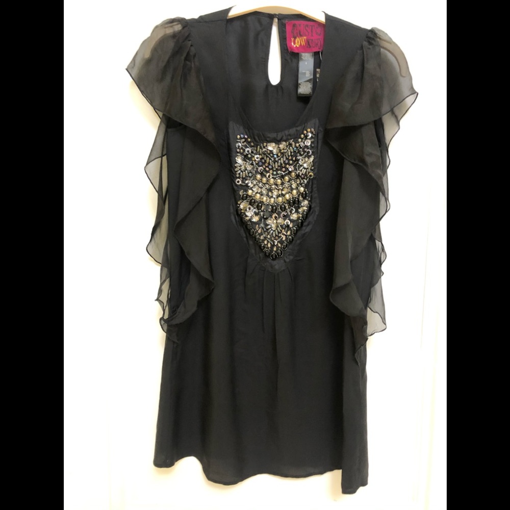 NWT Custo Barcelona Mini dress w/Ruffle sleeves